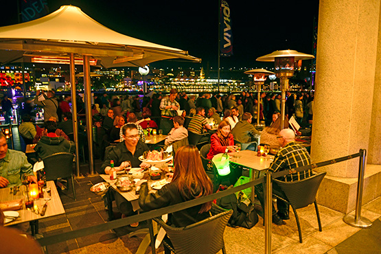 Restaurants and cafes near Circular Quay and the Sydney Opera House, Sydney