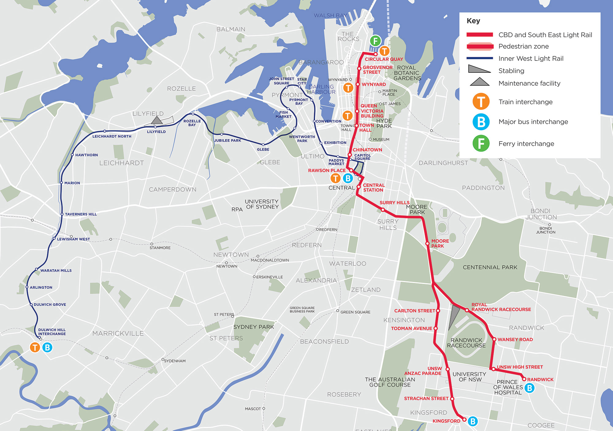 Light Rail Map Sydney Gadgets 2018