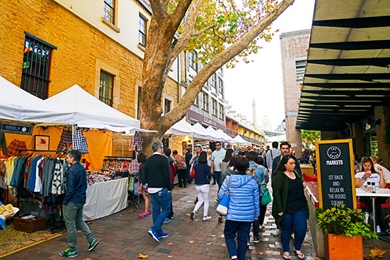 The Rocks Market : sydney.com.au