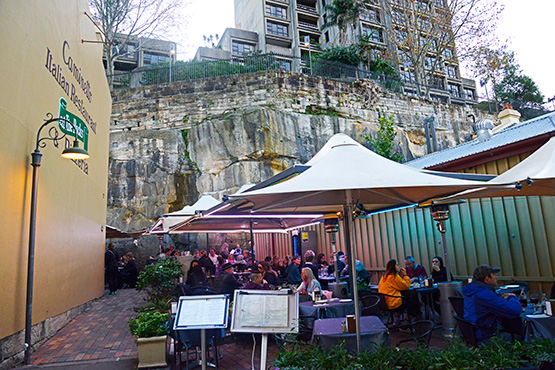 Cafes and restaurants in The Rocks, Sydney